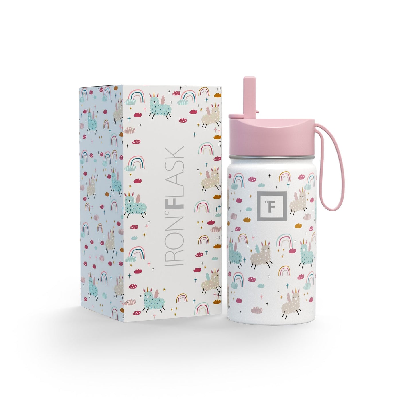 kids-water-bottle-t0 KC14ozBOXLOOK_LlamaRainbows.jpg