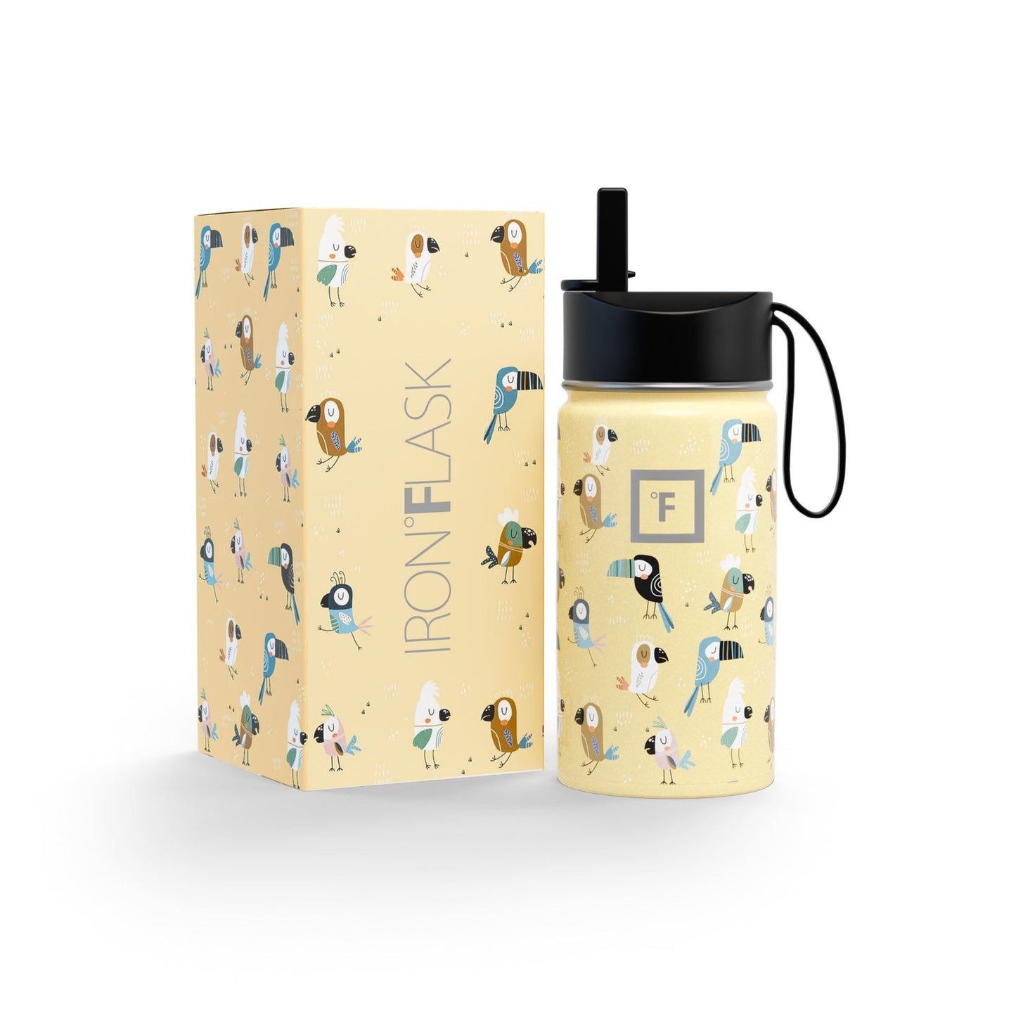 kids-water-bottle-t0 KC14ozBOXLOOK_Luckyparrots.jpg